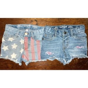 Cat & Jack Girls Super Stretch Shorts 2T bundle lot adjustable
